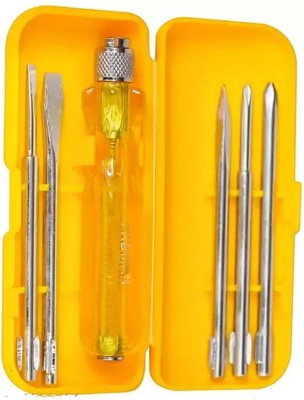 Kshivi 5 Pcs Combination Screwdriver Set Kit With Different Blades for Multipurpose Use Hand Tool Kit(5 Tools)
