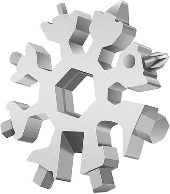 BUNLEK Wrenches Combination Compact Outdoor Portable Tool Snowflake Shape Combination Screwdriver(Pack of 1)