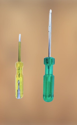 JACKLY Screwdriver Kit of 5 Bits and 1 Handle (Multipurpose Tool and Usage)75 Combination Screwdriver Set(Pack of 2)