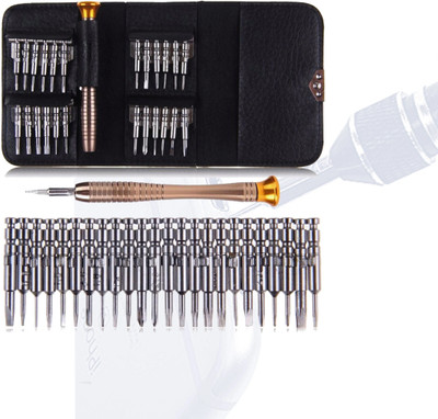 Hillgrove 25in-1 Portable Pocket Screw driver Mobile Repairing Tool Kit for Phone/Laptop/PC/Glasses/Computer Precision Screwdriver Set(Pack of 25)