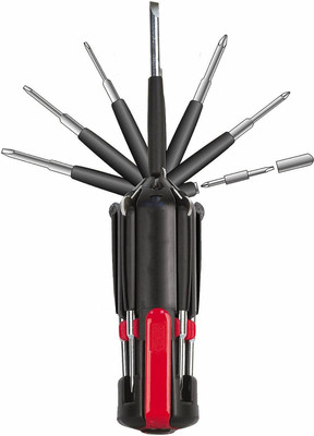 SPERO Screwdriver Kit, Tool Kit Set with LED Portable Torch 8 in 1 Screwdriver Combination Screwdriver Set(Pack of 1)