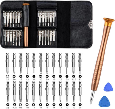 Aliens 27-in-1 Precision Screwdriver Tool Kit Leather wallet for Phones, Laptops & More Precision Screwdriver Set(Pack of 1)