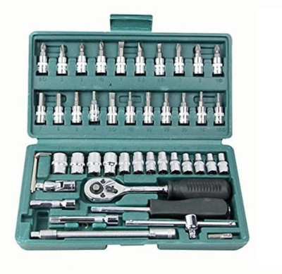 pinaki Tool kit box 46 pcs Long Handle Screwdriver Set(Pack of 1)