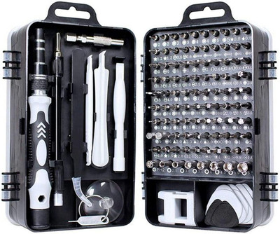 meshiv mantra 115 in 1 Screwdriver Set for Repair Computer, iPhone, PC, Laptop, Game Console Precision Screwdriver Set(Pack of 1)