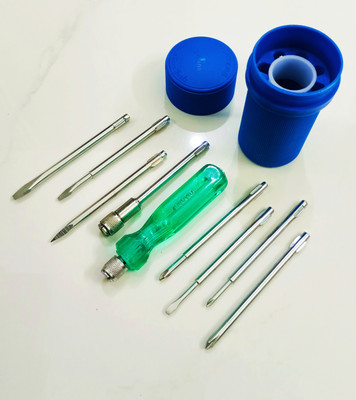 De Neers SCREWDRIVER KIT (8 PCS) WITH NEON BULB Standard Screwdriver Set(Pack of 1)