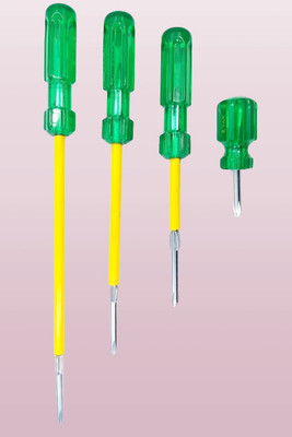 PERFECT TECH Pack-of-4-with-Magnetic-Tip163 Combination Screwdriver Set(Pack of 4)