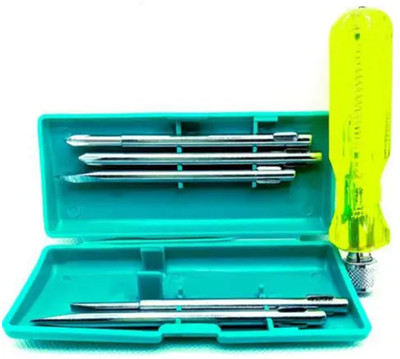 Kiesh 5 Pcs Combination Screwdriver Set Kit With Different Blades for Multipurpose Use Combination Screwdriver Set(Pack of 5)