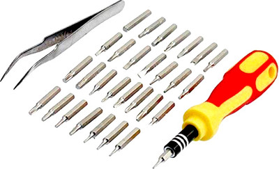 BRTION 32 in 1 Mini Screwdriver Tool Set Kit with Magnetic screwdriver set Ratchet Screwdriver Set(Pack of 32)