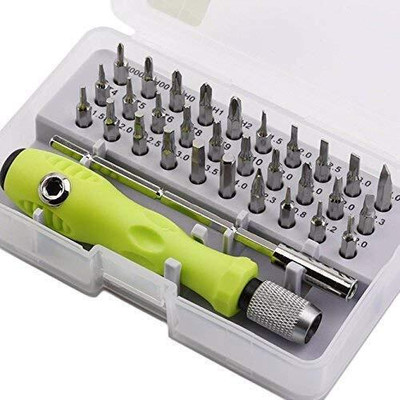 NINTY Tool Repair 32 in 1 Set Mini Magnetic Screwdriver Bits Kit Phone Mobile Camera Precision Screwdriver Set(Pack of 32)
