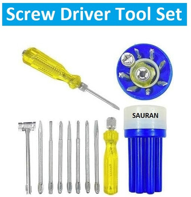 Sauran 8 Pcs Set Screw Driver Tool (KIT82) Combination Screwdriver Set(Pack of 1)