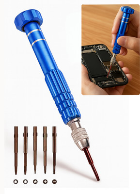 XQZMEE 5-in-1 Multifunctional Megnatic Tool for Mobile, Laptop, Eyeglass, Watch Precision Screwdriver Set(Pack of 1)