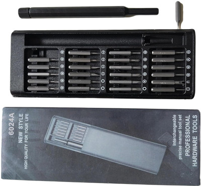 TakshEnterprise 24 In 1 Screwdriver Set Multi Pocket Repair Tool Kit Standard Screwdriver Set(Pack of 24)