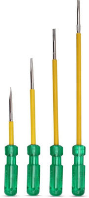 PRECISTO Screw Driver Kit Set for Multipurpose Use, 2 in 1 Reversible Screwdriver Set Standard Screwdriver Set(Pack of 4)