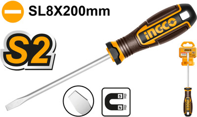 INGCO Slotted gothrough screwdriver Combination Screwdriver(Pack of 1)