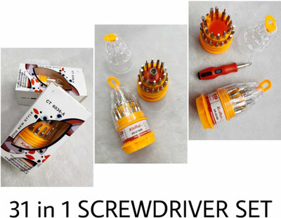 FIRSTZON Steel 31 in 1 with 30 Screwdriver Bits, Professional Magnetic Driver Set Combination Screwdriver Set(Pack of 31)