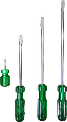 Riva TVS-03 Heavy duty screwdriver set Long Handle Screwdriver Set(Pack of 4)