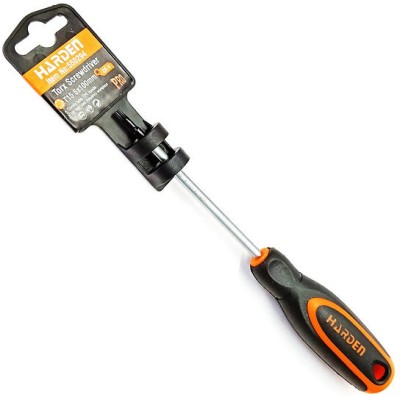 Harden T8 3x75mm Torx Screwdriver with Strong Magnet CRV 550292 Long Handle Screwdriver(Pack of 1)