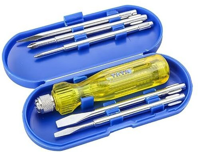 TATA AGRICO SCREWDRIVER SET- 5 IN 1(SDK003) Combination Screwdriver Set(Pack of 5)