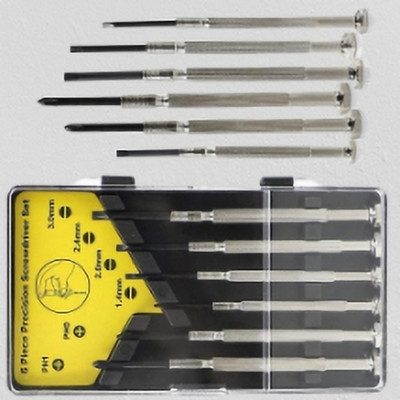 Justakeit 6Pc Mini Precision Screwdriver Set,6 Different Size Flathead and Phillips_176 Precision Screwdriver Set(Pack of 1)
