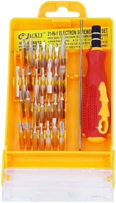 Fitaza 32 in 1 Mini Screwdriver Tool Kit with Magnetic Holder for Phones, etc Ratchet Screwdriver Set(Pack of 1)