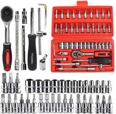 Shiv ENTERPRISE 46 in 1 Pcs Tool Kit & Screwdriver and Socket Set Standard Screwdriver Set(Pack of 1)