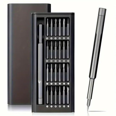 VALTUJA 24 in 1 Precision Screwdriver Set, Multifunction Magnetic Driver Bit Set Precision Screwdriver Set(Pack of 1)
