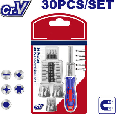 Shartools EMTOP 30 PCS SCREWDRIVER SET EBST03006 Ratchet Screwdriver Set(Pack of 1)