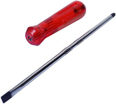 B K Jagan and Co 2 in 1 Screwdriver-8 INCH Red Handle (Pack of 1) (Pechkas) Long Handle Screwdriver(Pack of 1)