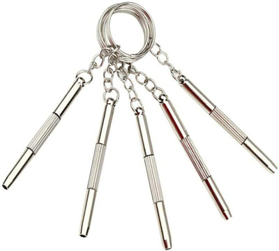 Optify Compact Pocket Mini DIY Screwdriver Repair Kit with Keychain Combination Screwdriver Set(Pack of 2)
