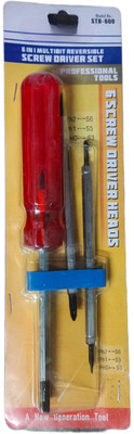 Gadariya King 6 in 1 MULTI BIT REVERSIBLE SCREWDRIVER SET Standard Screwdriver Combination Screwdriver(Pack of 1)