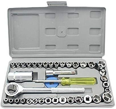 Flipkart SmartBuy 40 In 1 Wrench Tool Kit, Socket Set Combination Screwdriver Set(Pack of 1)
