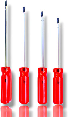 PRECISTO 4 pcs Screw Driver Tool Set Kit, CR-V Screwdriver Set for Household Repair Combination Screwdriver Set(Pack of 4)