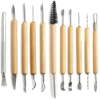 KRIAESHA 15PCS Wood Carving Chisel Set For Home & Professional Use Bevel Chisel Set 15PCS WOOD CARVING TOOL Bevel Chisel(5 mm Blade)