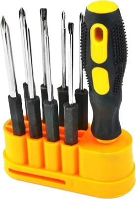 DITCAFOS 8 in 1 Interchangeble Multipurpose Screwdriver Set Repair Tools Kit Combination Precision Screwdriver Set(Pack of 8)