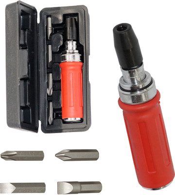 Digital Craft Built to Withstand the Hit: 5Pc Chrome Vanadium Impact Screwdriver Set Impact Screwdriver Set(Pack of 1)