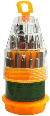 Ab enterprises Jackly Jk-6036 32-In-1 Screwdriver Tool Kit For Mobiles, Laptop Long Handle Screwdriver Set(Pack of 1)