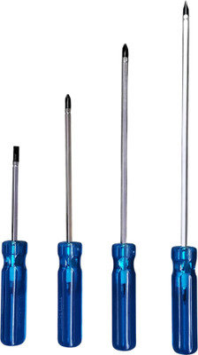 Silverfoxx ST-01 Heavy duty screwdriver set Long Handle Screwdriver Set(Pack of 4)