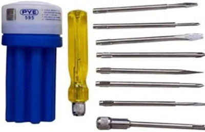 KP STORE pye 8 IN 1 SCREWDRIVER KIT Combination Screwdriver Set (Pack of 1) Combination Screwdriver Set(Pack of 1)