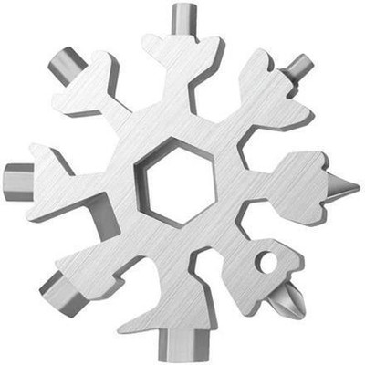 Sterling Bazaar SNOWFLAKE MULTI-TOOL STAINLESS STEEL SNOWFLAKE BOTTLE OPENER Combination Screwdriver(Pack of 1)