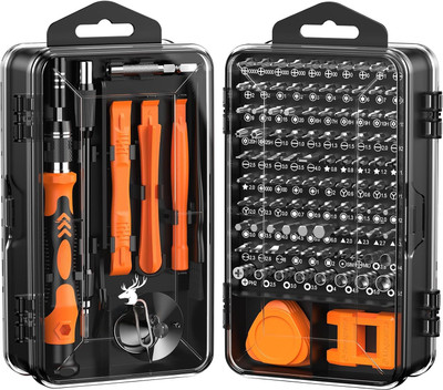 SPARKLESS 115 in 1 Precision Screwdriver Set, Mini Repair Tool Kit with Torx Triwing Bits Standard Screwdriver Set(Pack of 115)