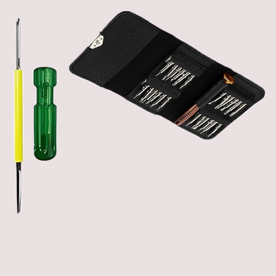 Atrocitus Professional Pocket Screw driverRepairing Tools Kit with 2in1 Screwdriver Precision Screwdriver Set(Pack of 26)