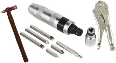 Digital Craft Combo of 3 Item with Impact Screwdriver Set Multi-Purpose/CRV Steel Portable Impact Screwdriver Set(Pack of 3)