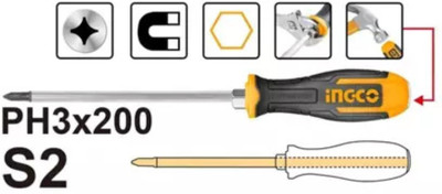 INGCO gothrough screwdriver Combination Screwdriver(Pack of 1)