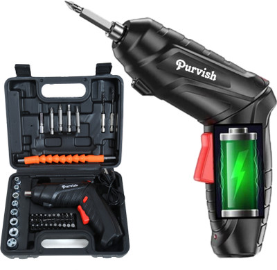 purvish Multifunctional 47 pcs precision cordless rechargeable Power Tools Electric Standard Screwdriver Set(Pack of 1)