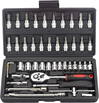 Saviraj 46 pcs Tool Kit for Home Use Tools Kit Spanner Set Standard Screwdriver Set(Pack of 1)