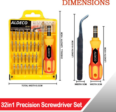 Aldeco 32 IN 1 SCREWDRIVER SET Standard Screwdriver Set(Pack of 1)