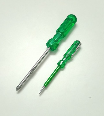 TOM CRV 2-in-1 Hardened and Tempered Screw Driver with Line Tester Standard Screwdriver Set(Pack of 2)