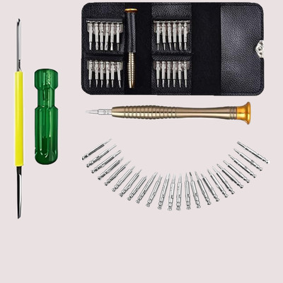 Atrocitus Professional Pocket Screw driverRepairing Tools Kit with 2in1 Screwdriver Precision Screwdriver Set(Pack of 26)