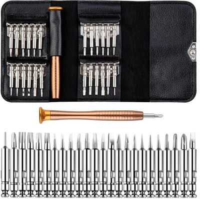 ZUCUR 25 in 1 Precision Screwdriver Set Multi Pocket Repair Tool Kit for Mobiles Standard Screwdriver Set(Pack of 1)