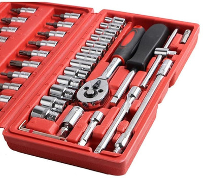 VALLIANZ 46 Pcs Socket Wrench Set Combination Screwdriver Set(Pack of 1)